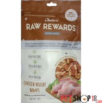 Chester Raw Rewards Dog Treats Chicken Biscuit Wraps 70 Gm
